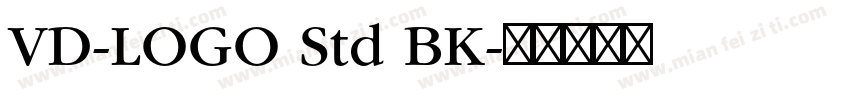 VD-LOGO Std BK字体转换